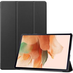 Mobigear Tri-Fold Samsung Galaxy Tab S7 FE Hoes Bookcase - Zwart