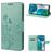 Mobigear Flowers Motorola Moto G82 Hoesje Bookcase Portemonnee - Groen
