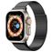 Mobigear Premium Loop Milanese Apple Watch Bandje Magneetsluiting - 42/41/40/38 mm - Zwart