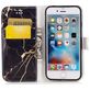 Mobigear Marble iPhone SE (2020) Hoesje Bookcase Portemonnee - Zwart