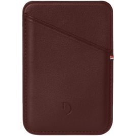 Decoded Card Sleeve Leren Pasjeshouder - 2 Pasjes - MagSafe Compatible - Cinnamon Brown