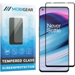 Mobigear Premium OnePlus Nord CE Glazen Screenprotector - Case Friendly - Zwart