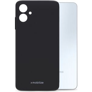 Mobilize Rubber Gelly Samsung Galaxy A06 Hoesje Flexibel TPU Backcover - Zwart