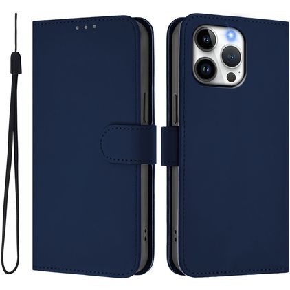 Mobigear Urban Wallet iPhone 16 Pro Max Hoesje Bookcase Portemonnee - Marineblauw