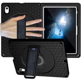 Mobigear Ruggedized iPad 11 (2025) Hoes EVA Schuim Backcover + Standaard - Zwart