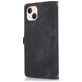 Mobigear Zipper iPhone 14 Hoesje Bookcase Portemonnee - Zwart