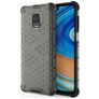 Mobigear Honeycomb Xiaomi Redmi Note 9 Pro Hoesje Hardcase Backcover Shockproof - Grijs