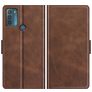 Mobigear Slim Magnet Motorola Moto G50 Hoesje Bookcase Portemonnee - Bruin