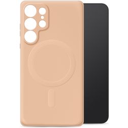 My Style Protective Flex Samsung Galaxy S25 Ultra MagSafe Hoesje Flexibel TPU Backcover - Soft Pink