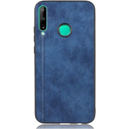 Mobigear Stitch Huawei P40 Lite E Hoesje Backcover - Blauw