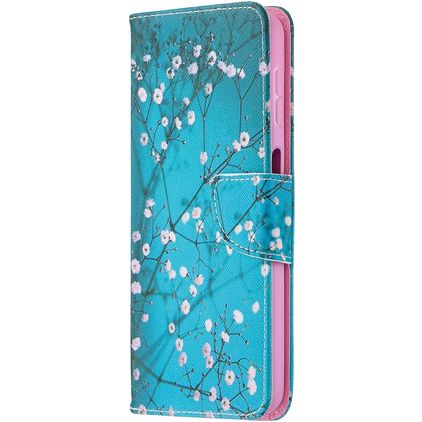 Mobigear Design Samsung Galaxy A32 5G Hoesje Bookcase Portemonnee - Amandelbloesem