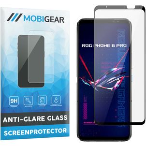 Mobigear Premium ASUS ROG Phone 6 Pro Glazen Screenprotector - Case Friendly - Zwart