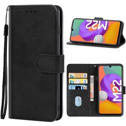 Mobigear Wallet Samsung Galaxy M22 Hoesje Bookcase Portemonnee - Zwart