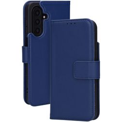 Mobiparts Wallet Samsung Galaxy A17 Hoesje Echt Leer Bookcase Portemonnee - Blauw
