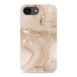 MIO iPhone 16e MagSafe Hoesje Hardcase Backcover - Gold Marble