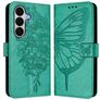 Mobigear Butterfly Samsung Galaxy A27 Hoesje Bookcase Portemonnee - Groen