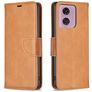 Mobigear Excellent Motorola Moto E14 Hoesje Bookcase Portemonnee - Cognac