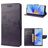 Mobigear Flowers OPPO A17 Hoesje Bookcase Portemonnee - Paars