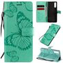 Mobigear Butterfly Sony Xperia 10 II Hoesje Bookcase Portemonnee - Turquoise