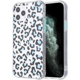 Mobigear Leopard iPhone 12 Pro Max Hoesje Flexibel TPU Backcover - Wit