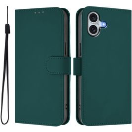 Mobigear Urban Wallet iPhone 16 Plus Hoesje Bookcase Portemonnee - Groen