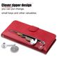 Mobigear Zipper Huawei P40 Lite 5G Hoesje Bookcase Portemonnee - Rood