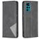 Mobigear Rhombus Slim Motorola Moto G22 Hoesje Bookcase - Zwart