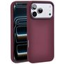 Valenta Silk iPhone 17 Pro Siliconen MagSafe Hoesje Backcover Shockproof - Cherry