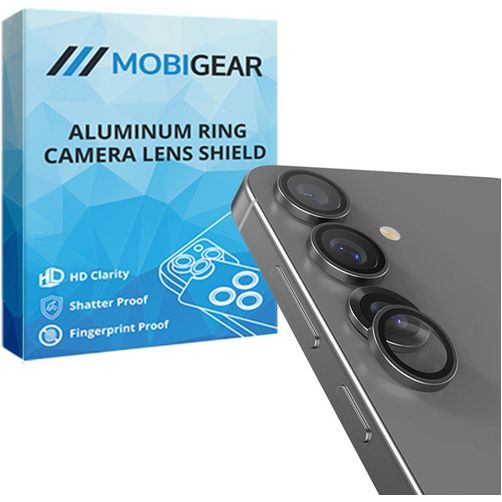 Mobigear Single Samsung Galaxy S25 Glazen Camera Lens Protector - Case Friendly - Zilver
