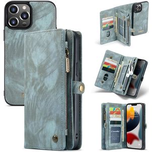 Caseme 008 iPhone 13 Pro Hoesje Uitneembare 2in1 Bookcase Portemonnee - Blauw