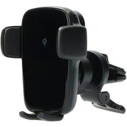 Mobiparts Wireless Charge Telefoonhouder Auto Ventilatierooster Klem Universeel - Zwart