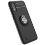 Mobigear Armor Ring Samsung Galaxy A01 Hoesje Flexibel TPU Backcover Shockproof met Ringhouder - Zwart