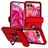 Mobigear Armor Ring Motorola Razr 50 Hoesje Hardcase Backcover Shockproof met Ringhouder - Rood