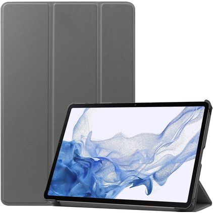 Mobigear Tri-Fold Samsung Galaxy Tab S9 Hoes Bookcase - Grijs