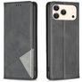 Mobigear Rhombus Slim iPhone 18 Pro Hoesje Bookcase - Zwart