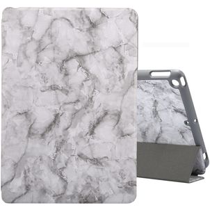 Mobigear Tri-Fold Marble iPad 8 (2020) Hoes Bookcase + Stylus Houder - Grijs