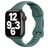 Mobigear Sport Slim Siliconen Apple Watch Bandje Druksluiting - 42/41/40/38 mm - Groen