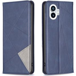 Mobigear Rhombus Slim Nothing Phone (1) Hoesje Bookcase - Blauw