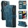 Caseme C30 iPhone 13 Pro Max Hoesje Bookcase Portemonnee - Blauw