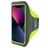 Mobiparts Comfort Fit Telefoonhouder Hardlopen iPhone 13 Pro Sport Hoesje Neopreen Sportarmband - Neon Green
