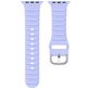 Mobigear Bumpy Siliconen Apple Watch Bandje Gespsluiting - 42/41/40/38 mm - Paars