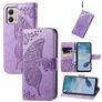 Mobigear Butterfly Motorola Moto E13 Hoesje Bookcase Portemonnee - Paars