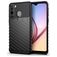 Mobigear Groove Samsung Galaxy A21 Hoesje Flexibel TPU Backcover - Zwart