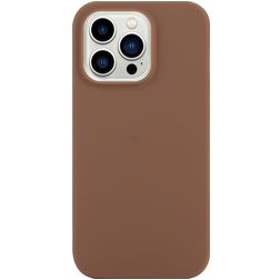 Mobigear Colors iPhone 14 Pro Max Hoesje Flexibel TPU Backcover - Bruin