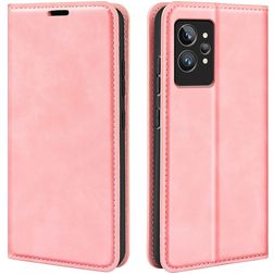 Mobigear Retro Slim Realme GT2 Pro Hoesje Bookcase Portemonnee - Roze
