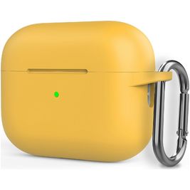 Mobigear Classic Apple AirPods Pro 2 Hoesje Flexibel Siliconen - Geel