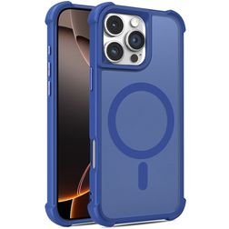 Mobigear Armor Shield iPhone 16 Pro MagSafe Hoesje Hardcase Backcover - Blauw