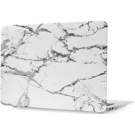 Mobigear Marble MacBook 12 Inch (2015-2017) Hoes Hardshell Laptopcover MacBook Case - Wit - Model A1534
