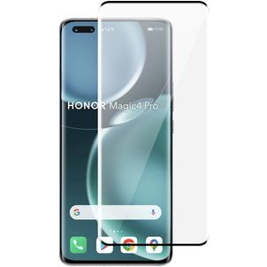 Mobigear Premium HONOR Magic 4 Pro Glazen Screenprotector - Case Friendly - Zwart