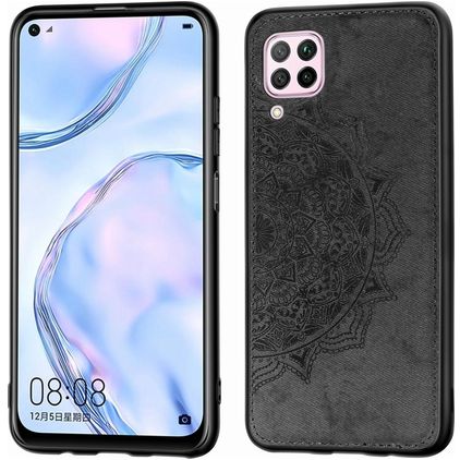 Mobigear Mandala Huawei P40 Lite Hoesje Hardcase Backcover - Zwart